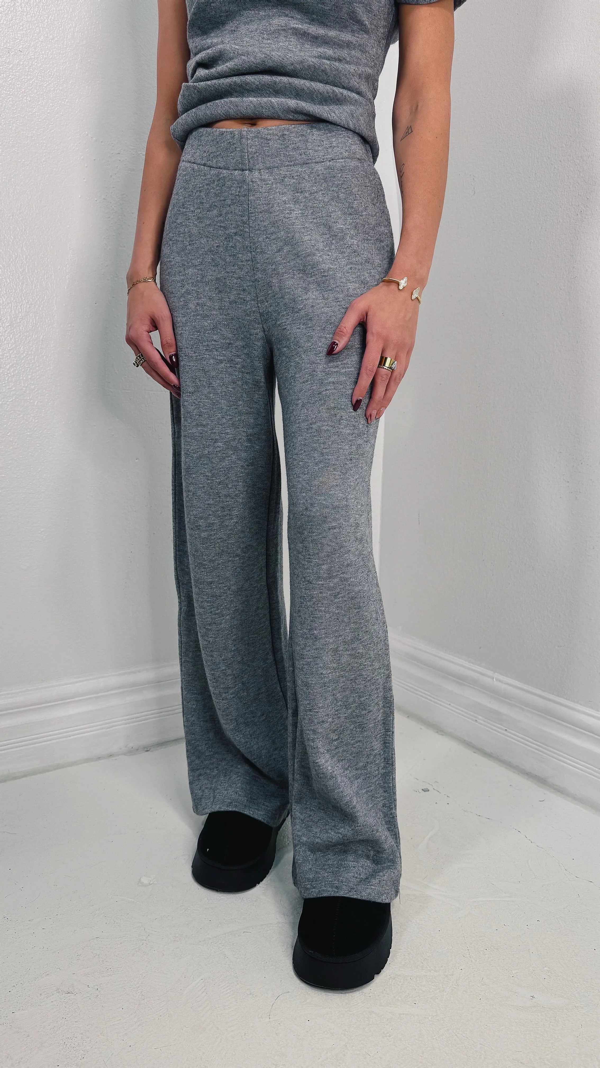 Pure Comfort High Waisted Knit Pants