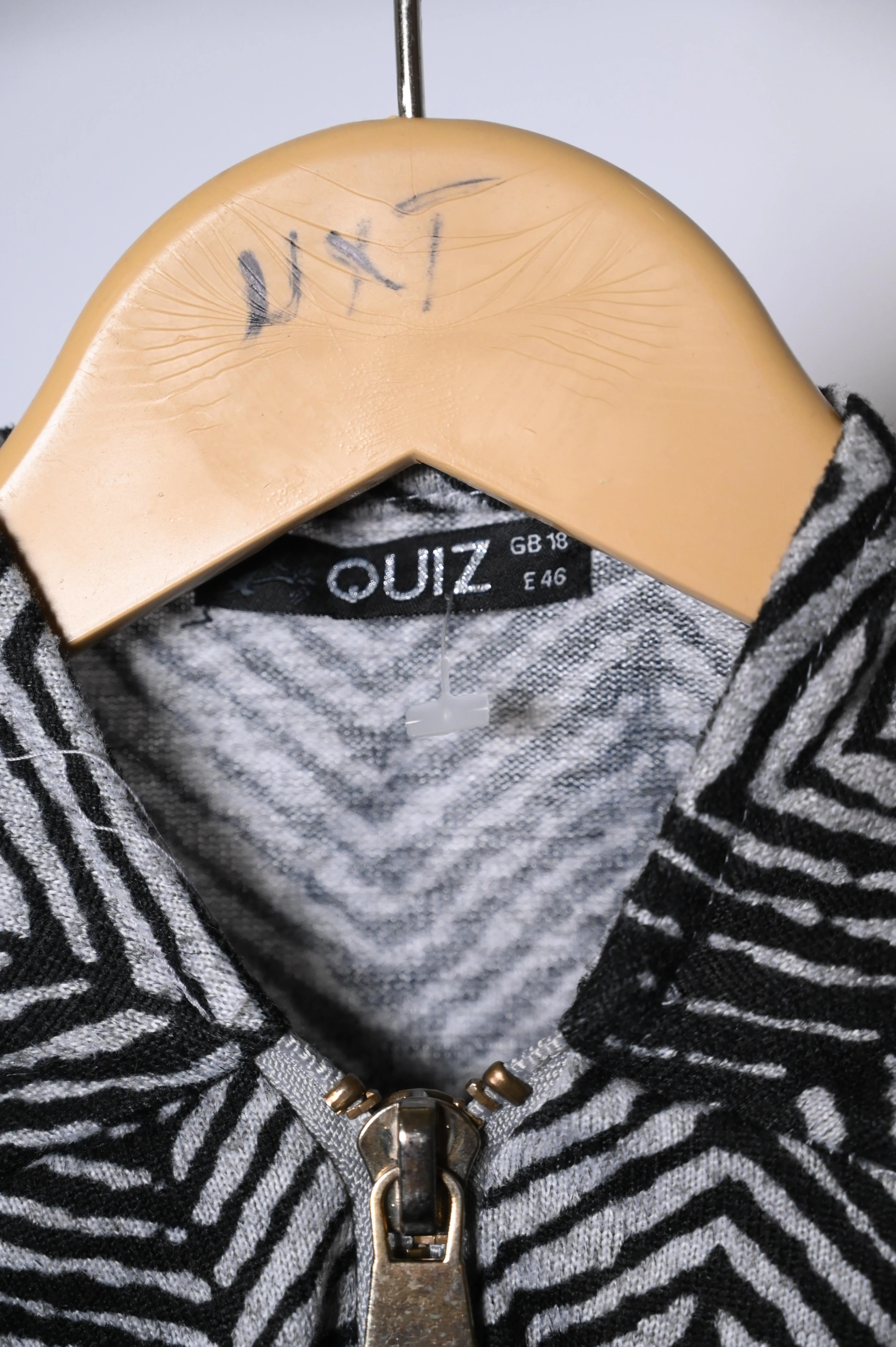 Quiz Black and White Winter Blouse (Large)