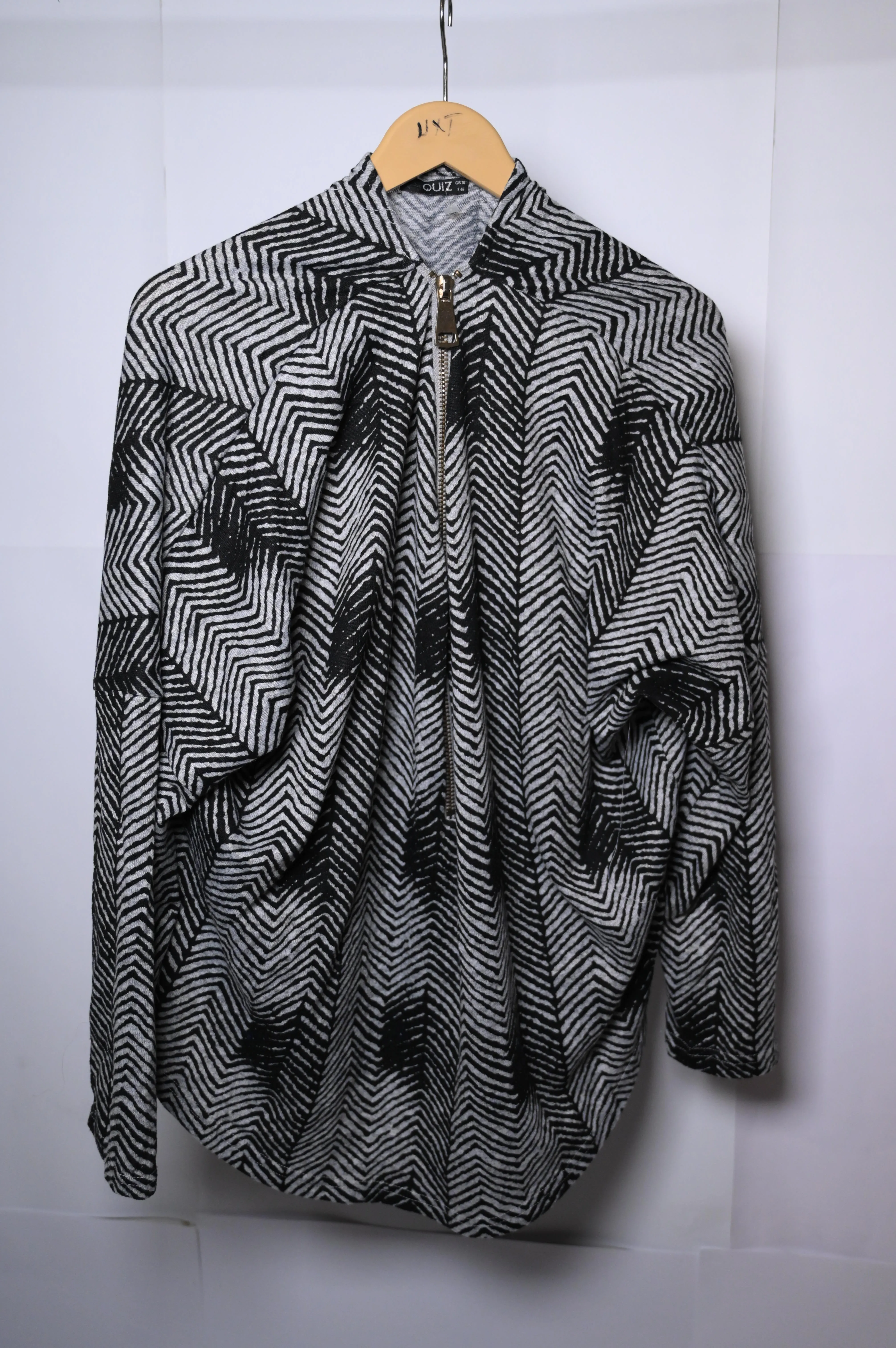 Quiz Black and White Winter Blouse (Large)