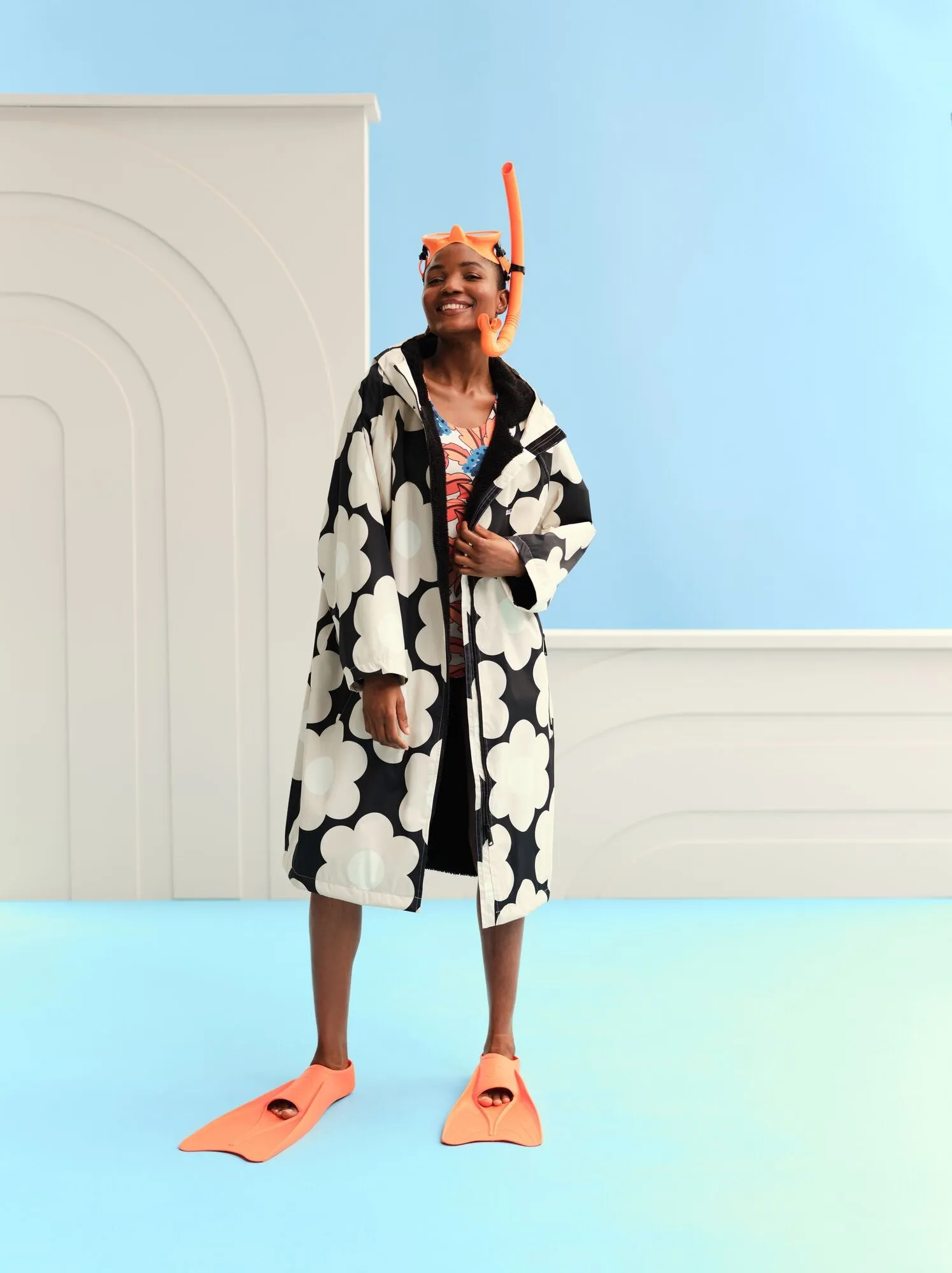 Regatta Womens Orla Kiely Waterproof Fleece Lined Changing Robe