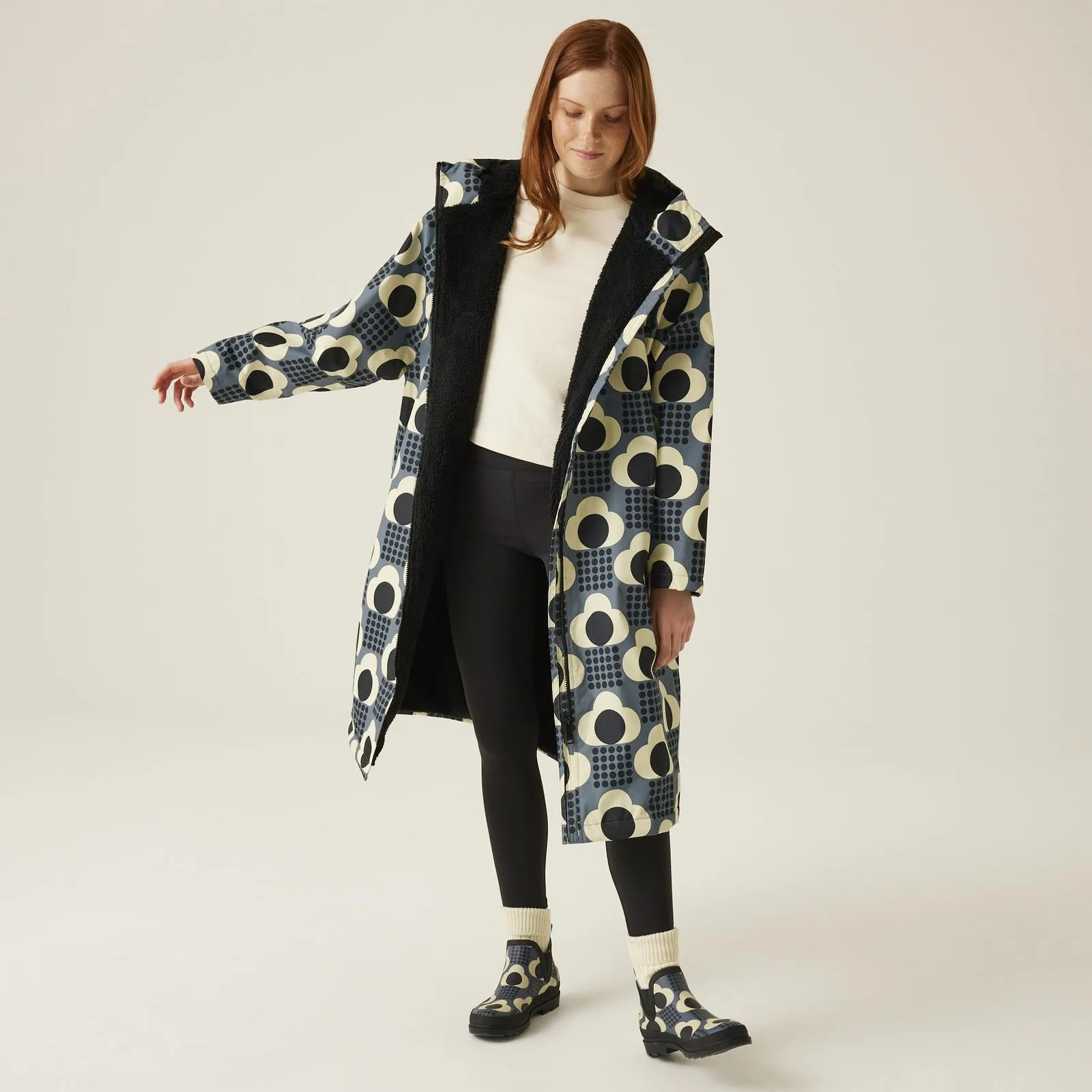 Regatta Womens Orla Kiely Waterproof Fleece Lined Changing Robe