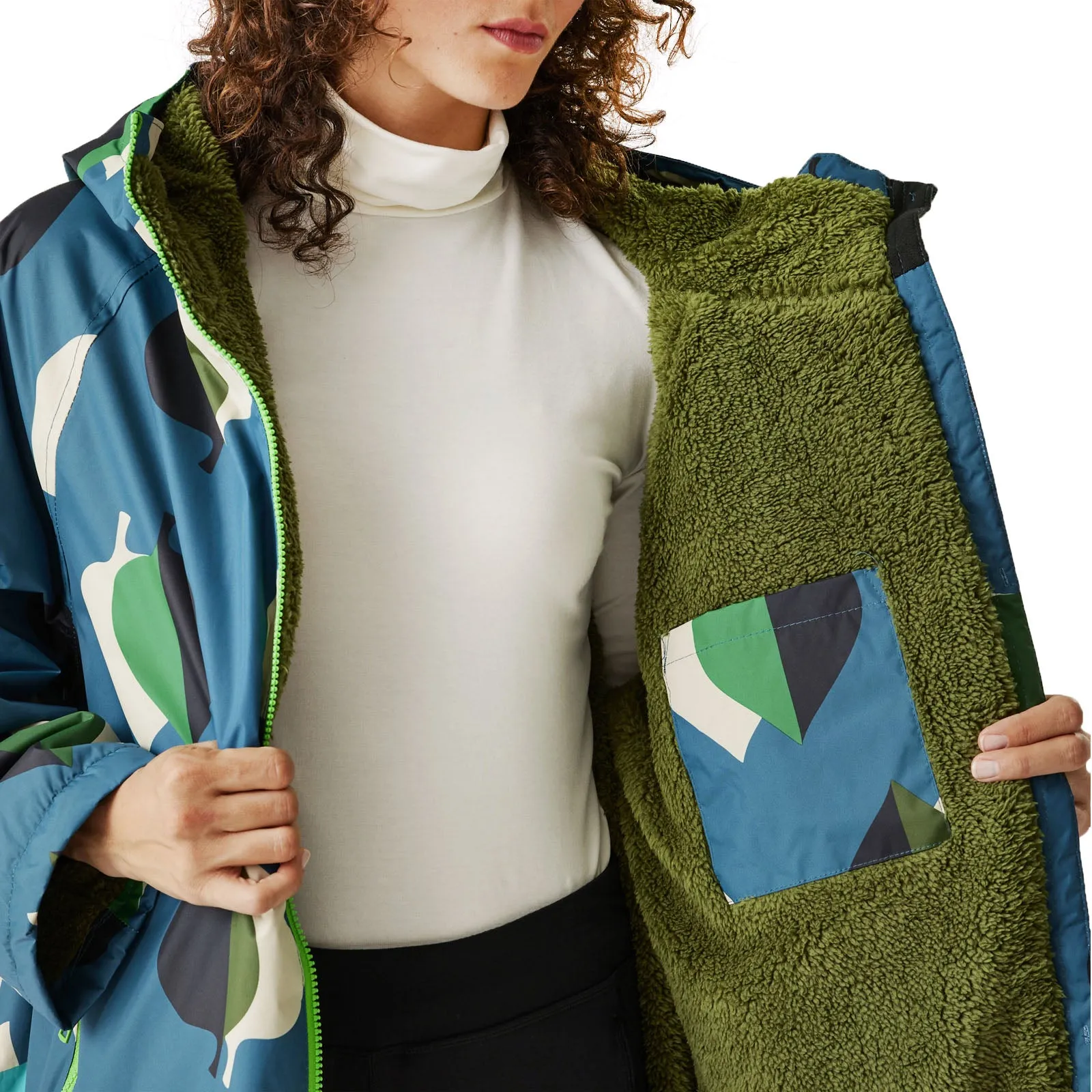 Regatta Womens Orla Kiely Waterproof Fleece Lined Changing Robe