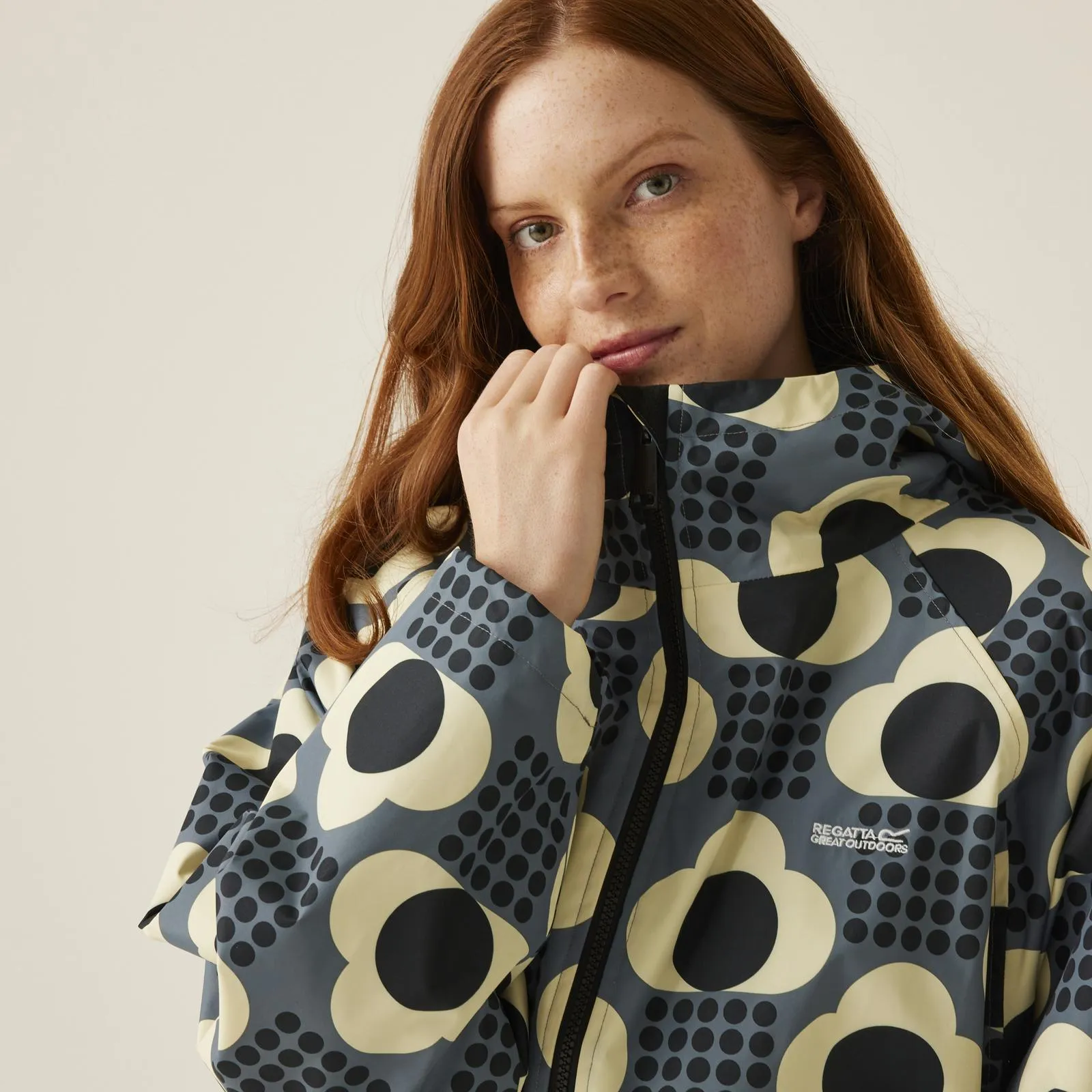 Regatta Womens Orla Kiely Waterproof Fleece Lined Changing Robe