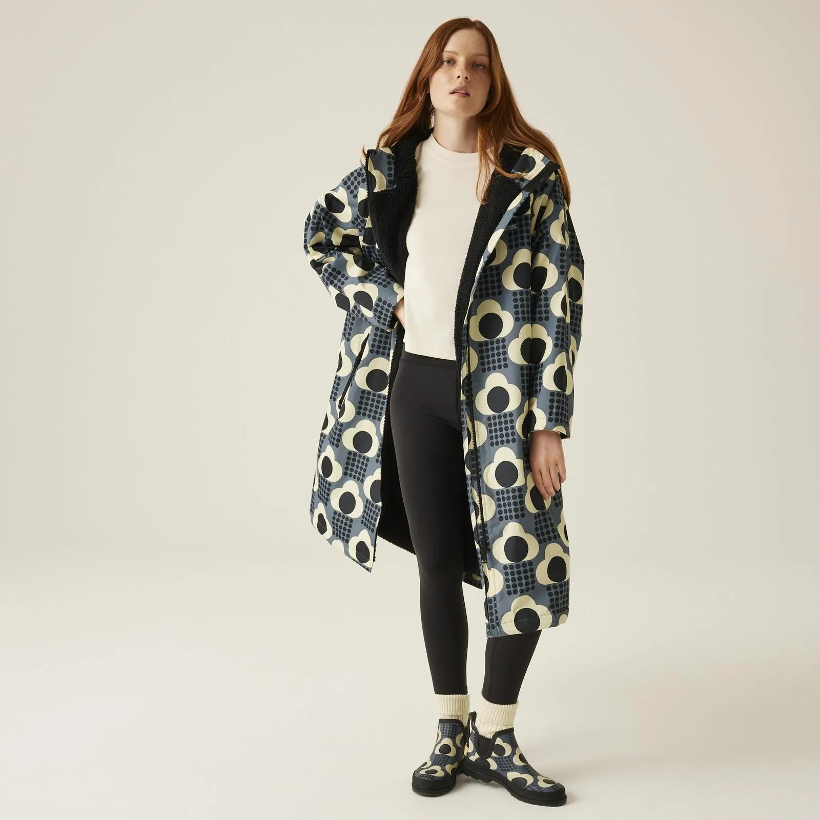 Regatta Womens Orla Kiely Waterproof Fleece Lined Changing Robe