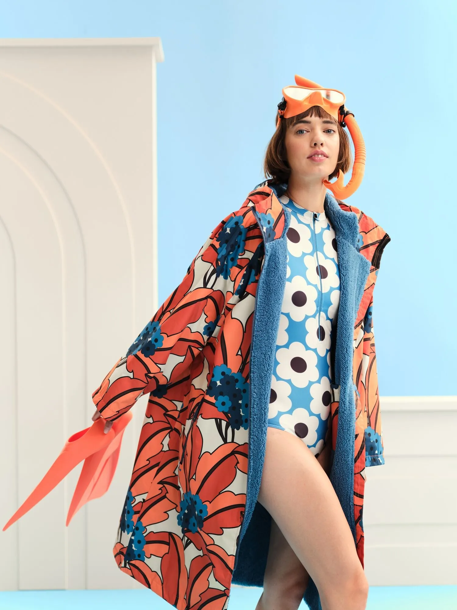 Regatta Womens Orla Kiely Waterproof Fleece Lined Changing Robe