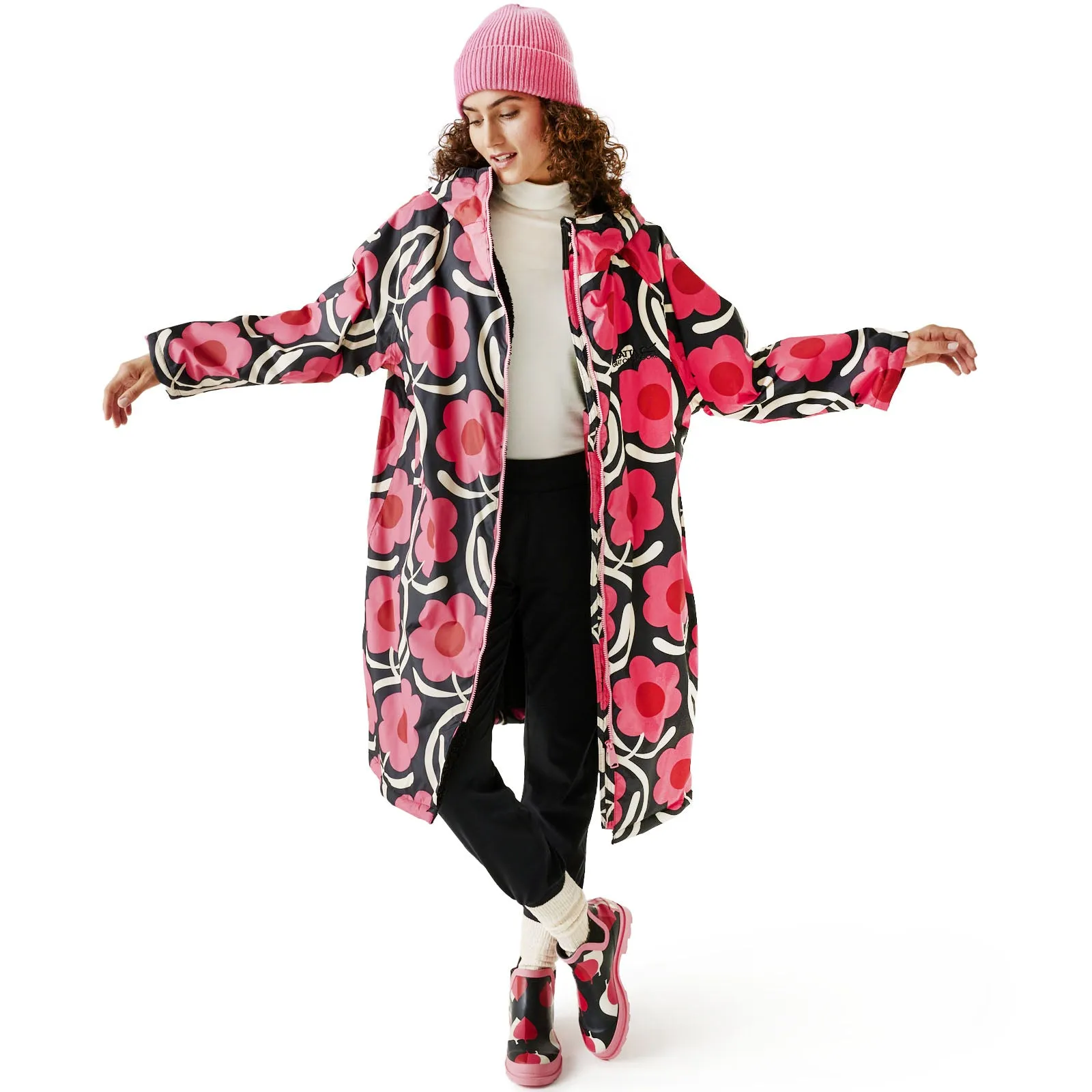 Regatta Womens Orla Kiely Waterproof Fleece Lined Changing Robe