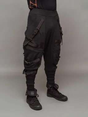 Renegade Men's Heavyweight Drop Crotch Cargo Joggers - 500gsm French Terry Loopback