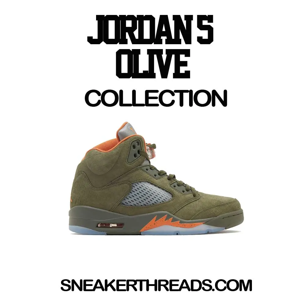 Retro 5 Olive Trust Issues Shirt