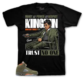 Retro 5 Olive Trust Issues Shirt