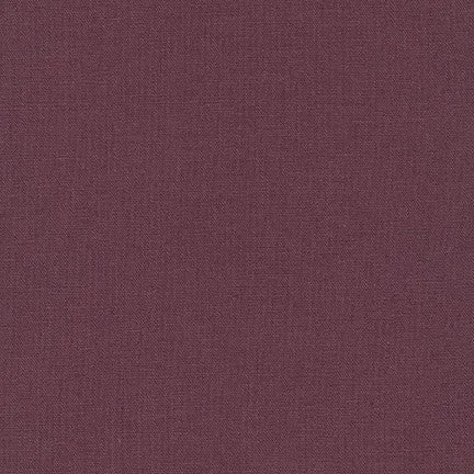 Sashiko Fabric - Cotton-Linen - PLUM