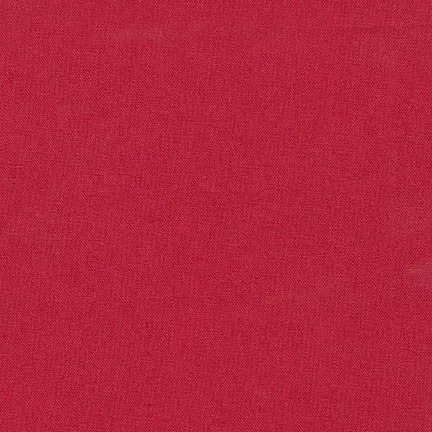 Sashiko Fabric - Cotton-Linen - RED (CRIMSON) - Last 2 3/8 Yards