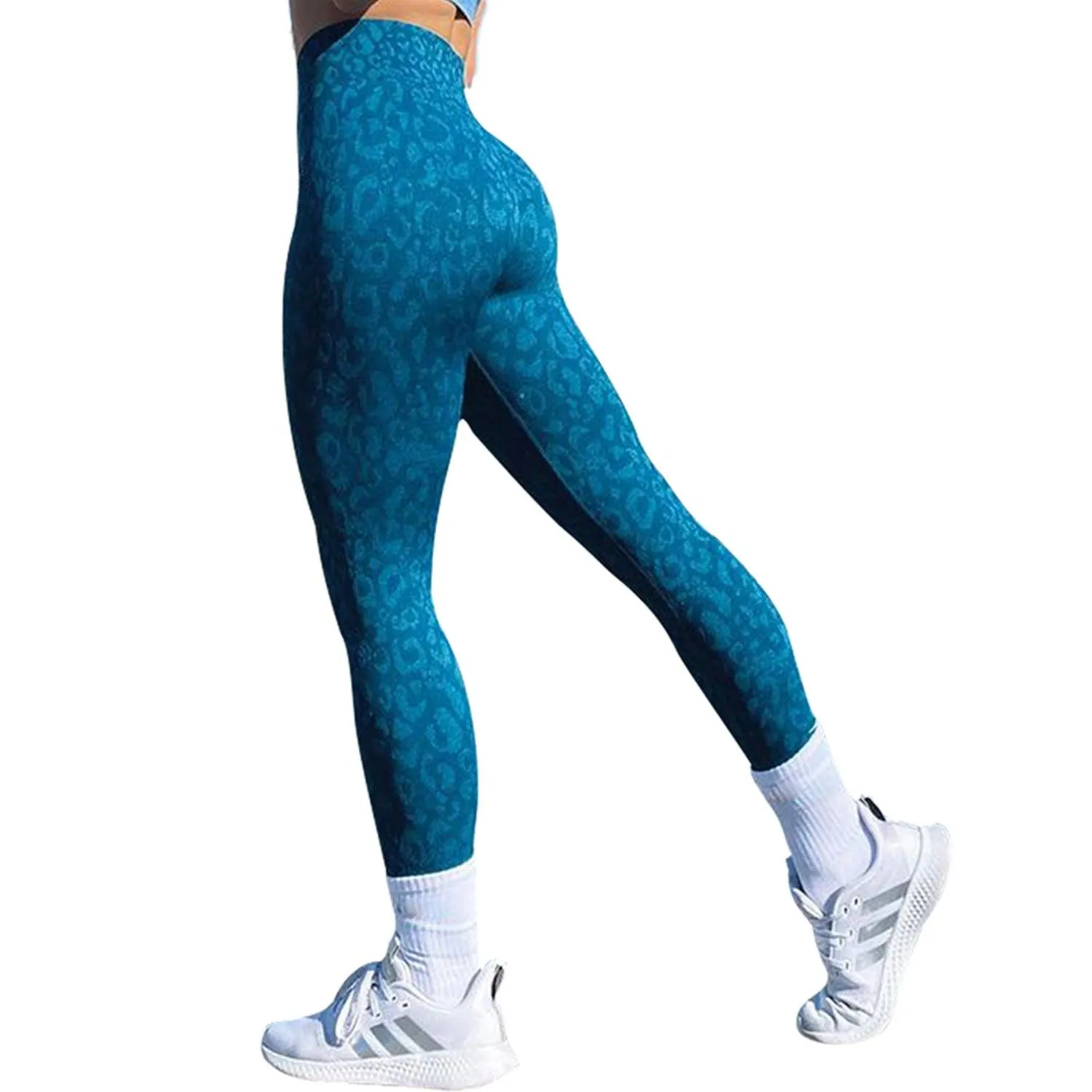 Shark Knit Seams Camouflage Zebra Leopard Print Fitness Pant