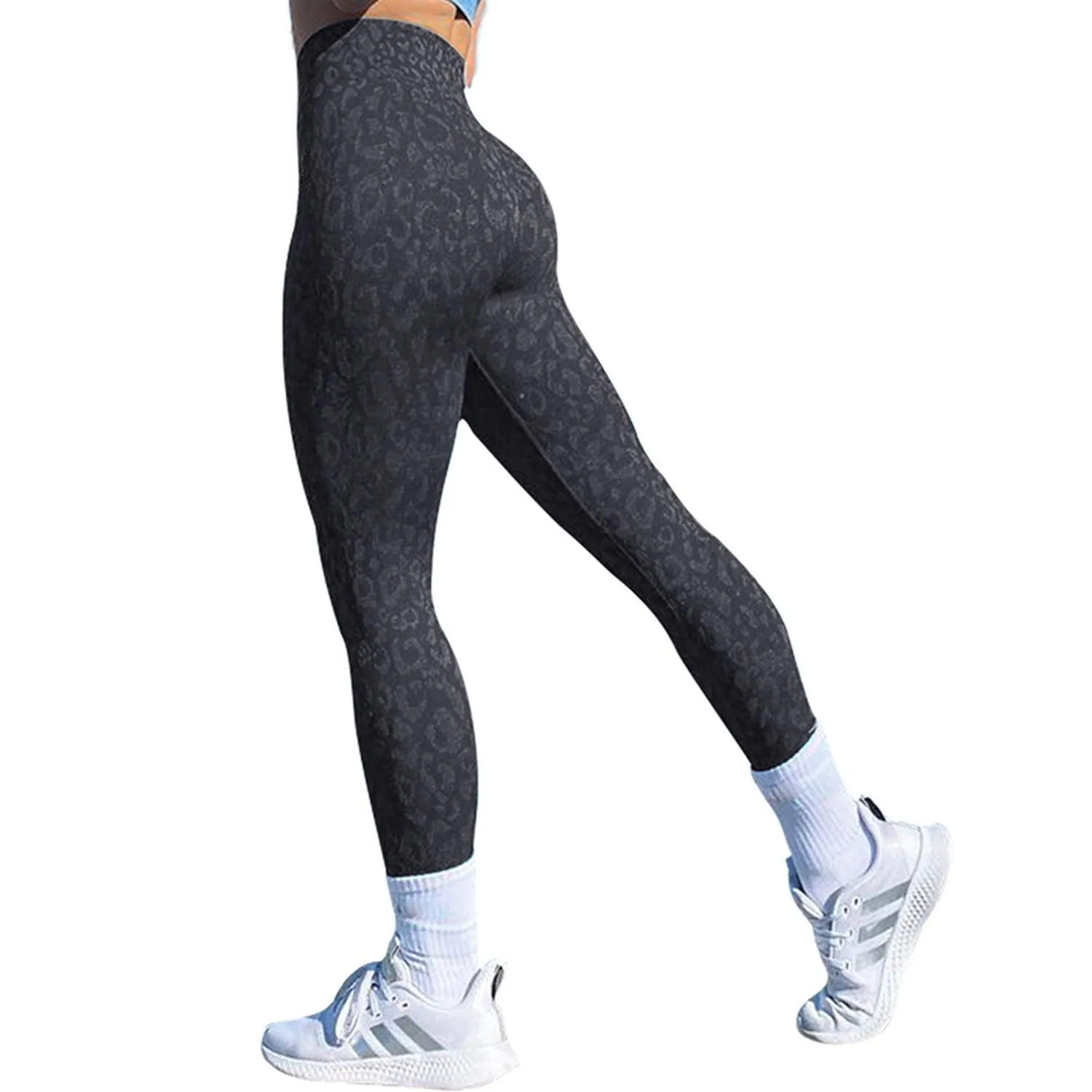 Shark Knit Seams Camouflage Zebra Leopard Print Fitness Pant