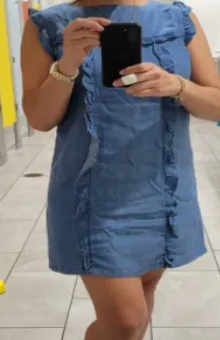 Sleeveless Mini Soft Jeans Dress Women