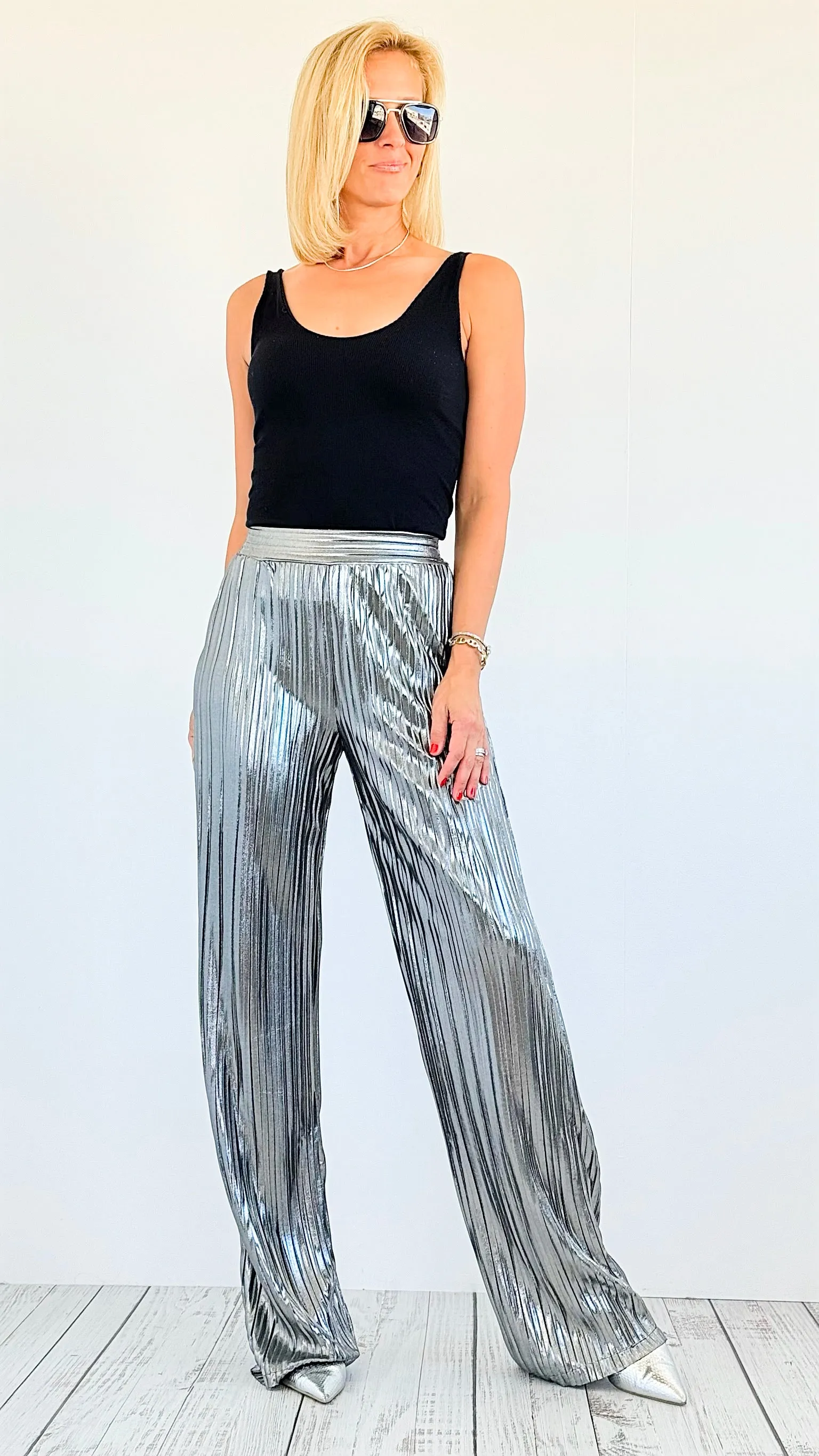 Starlight Glam Metallic Pants