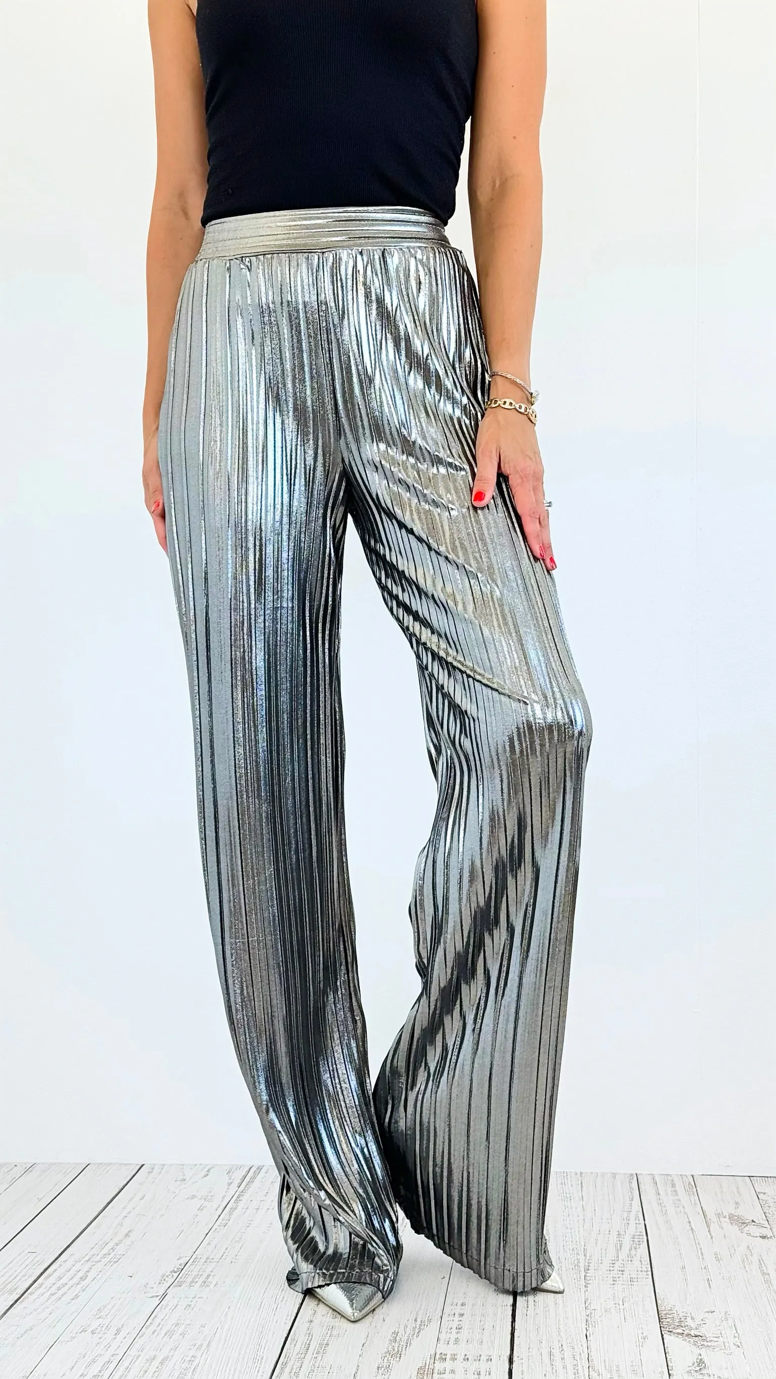 Starlight Glam Metallic Pants
