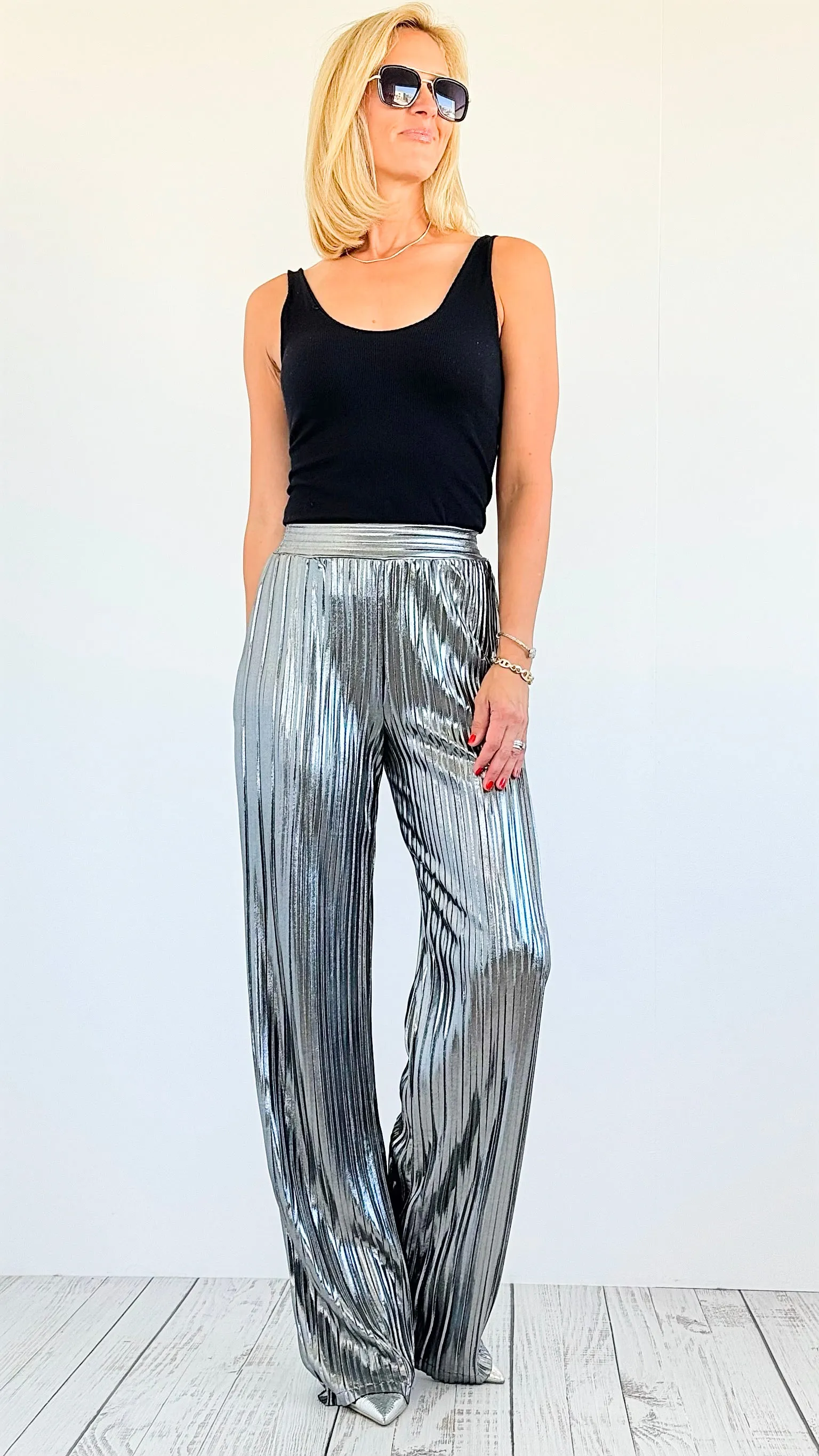 Starlight Glam Metallic Pants