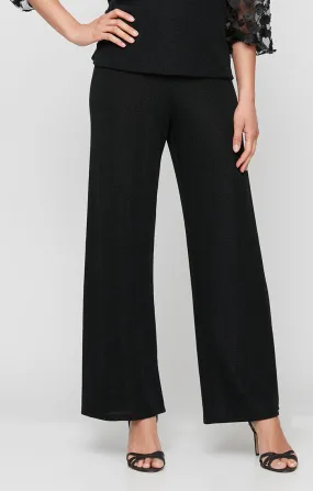 Straight Leg Metallic Knit Pant