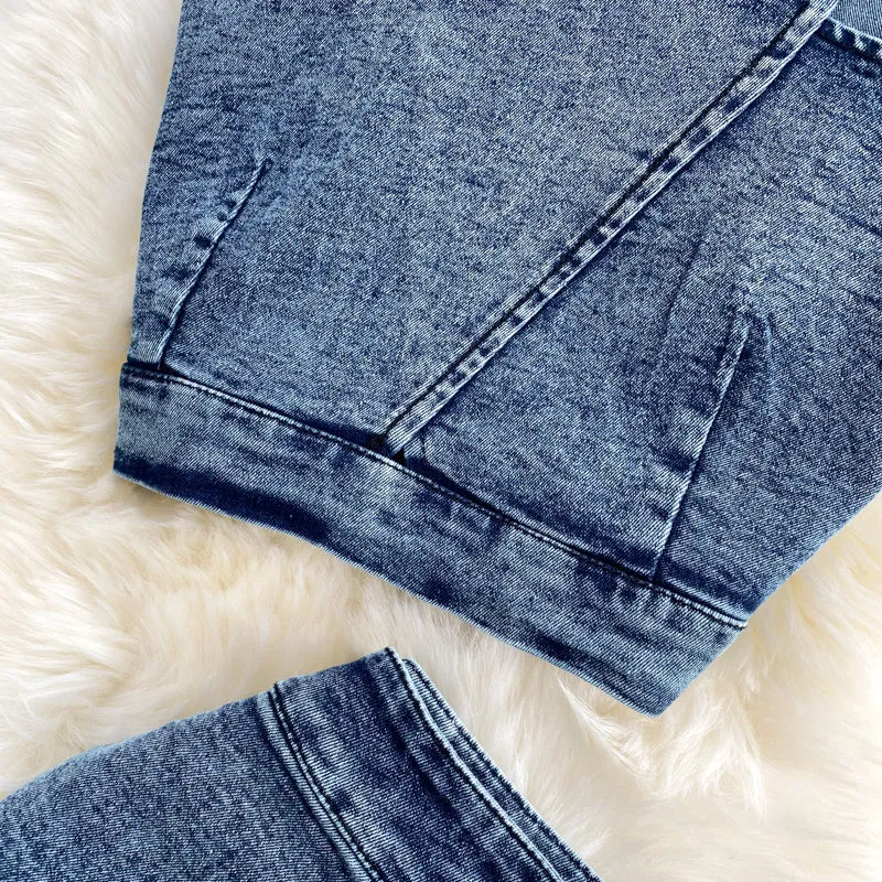 Straps TopsJean Skirt Suit