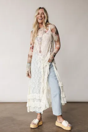 Sweet Perfection Layering Maxi Dress - Cream