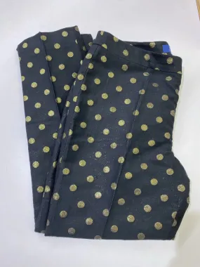 Talbots metallic gold polka dots pants 12