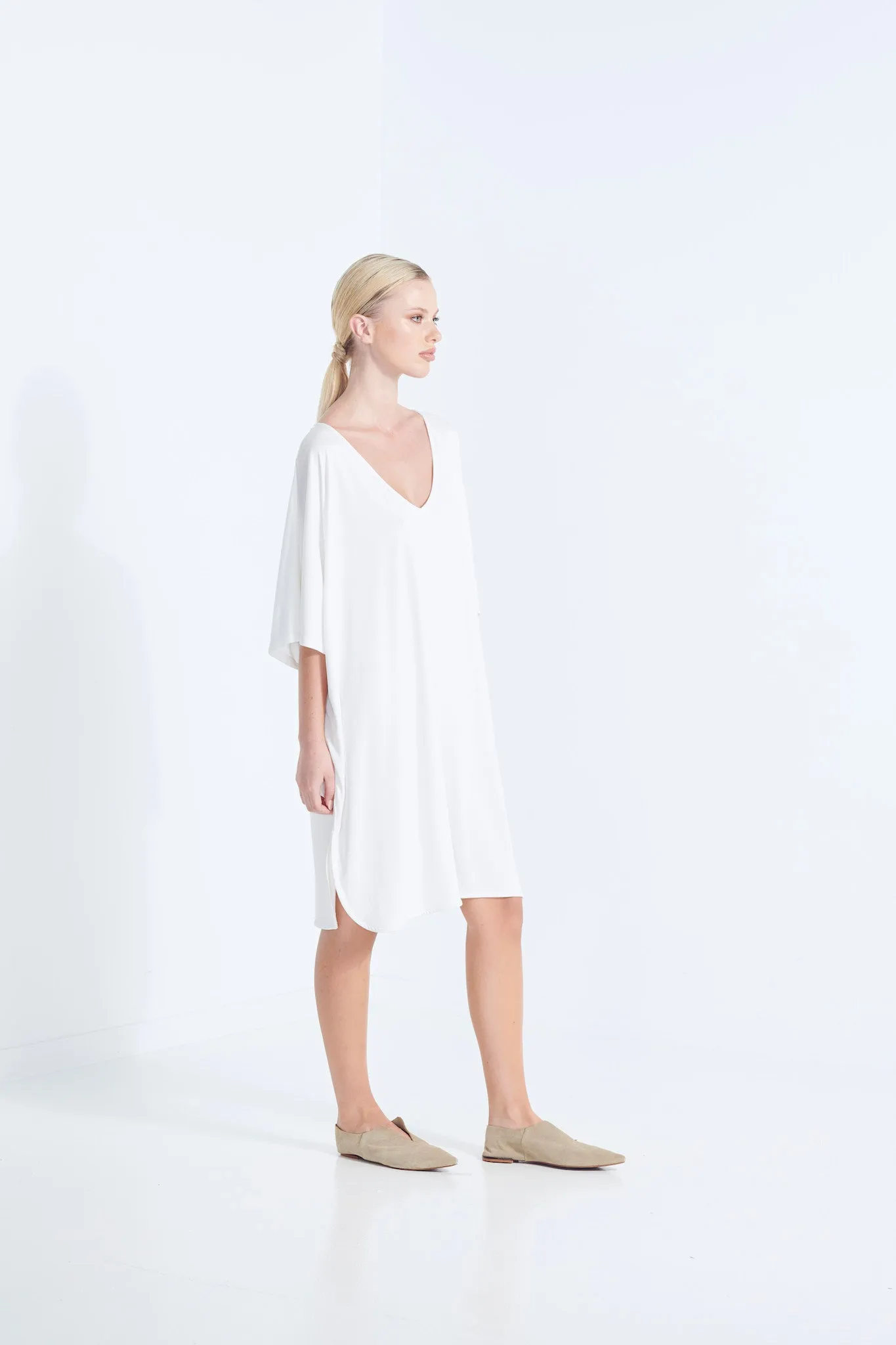 Themis Dress / Top - White Dew (Plus Size)