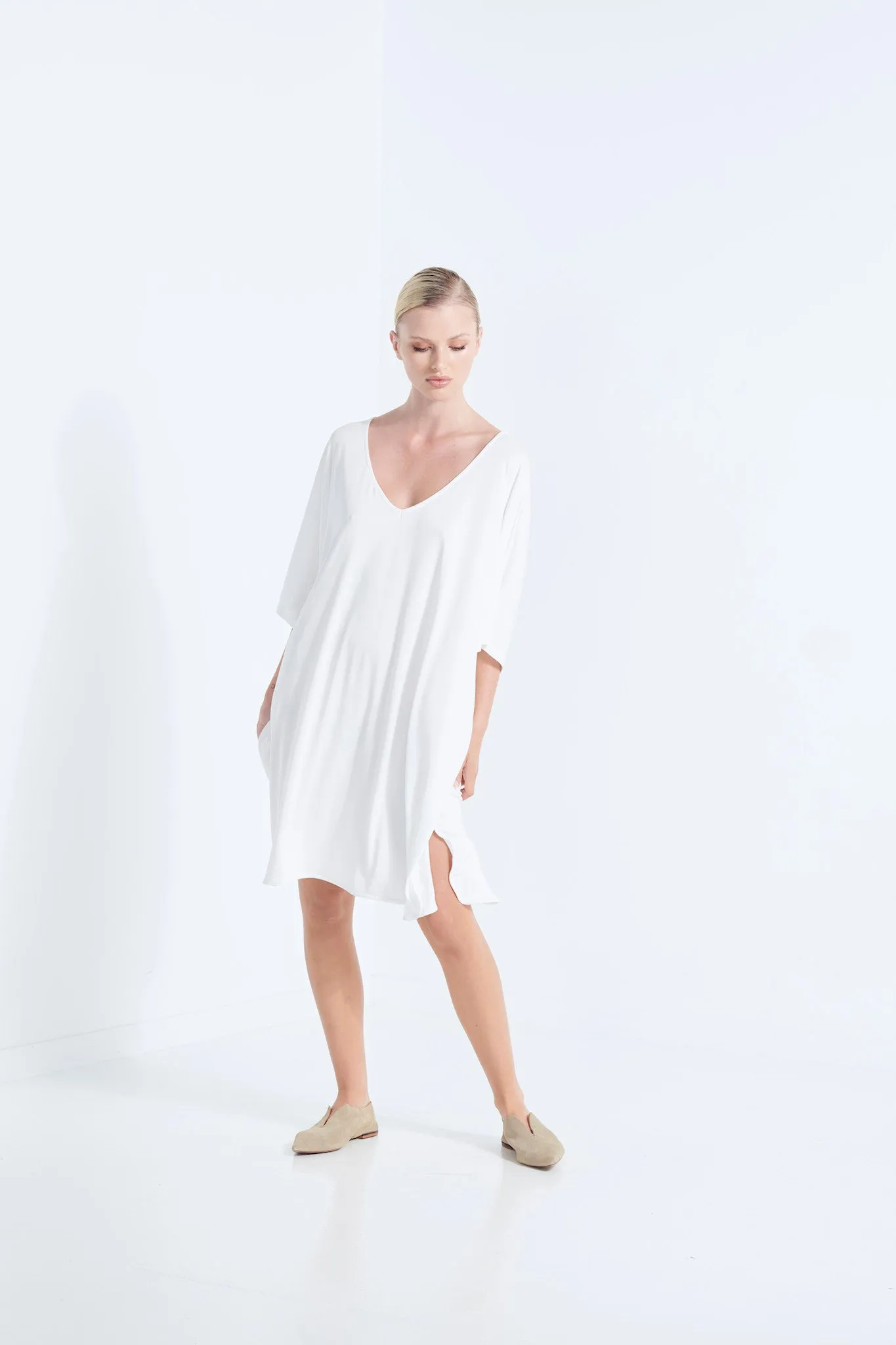 Themis Dress / Top - White Dew (Plus Size)