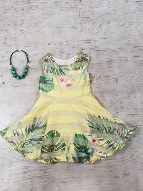 Tropical yellow dress