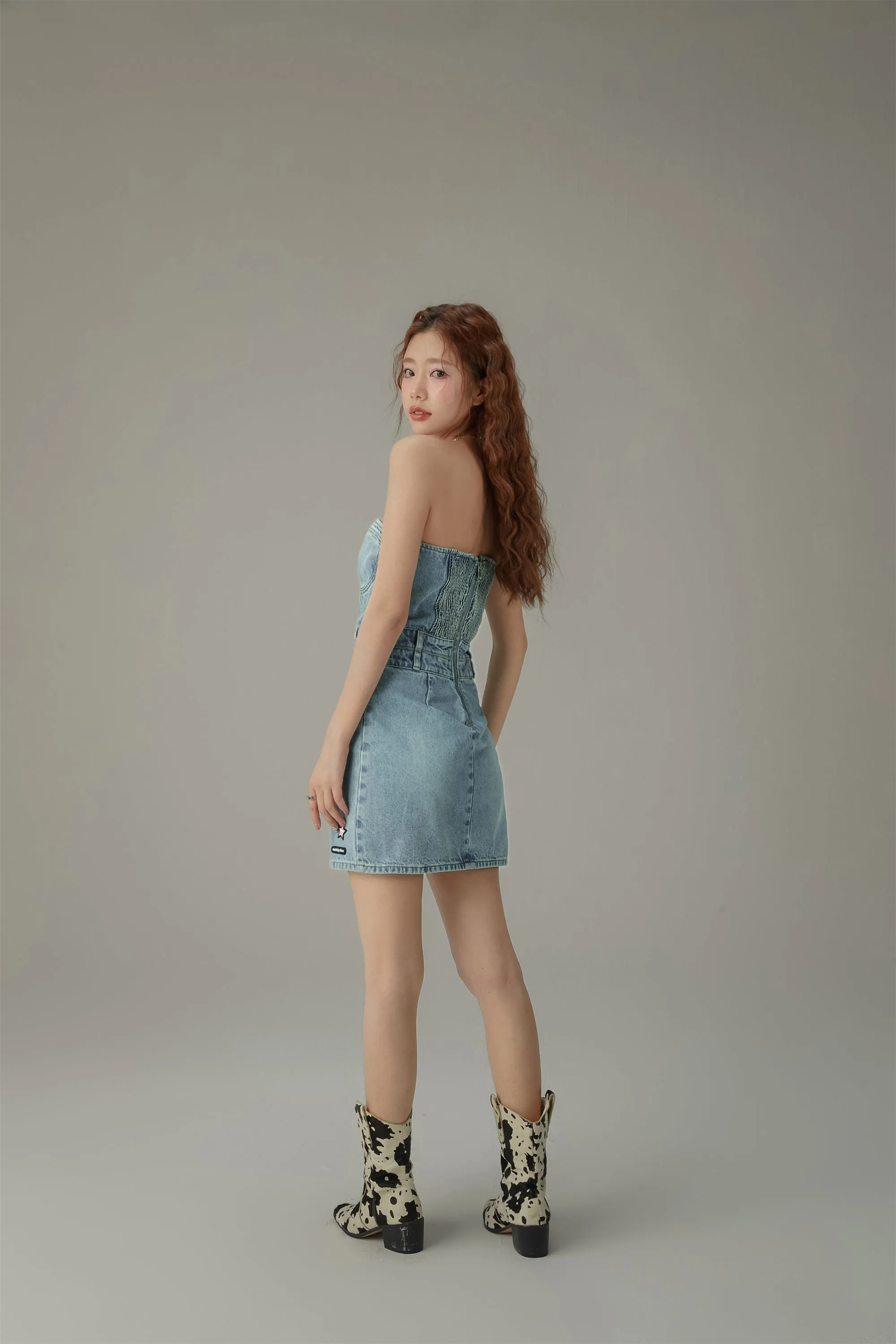 Tube Denim Dress