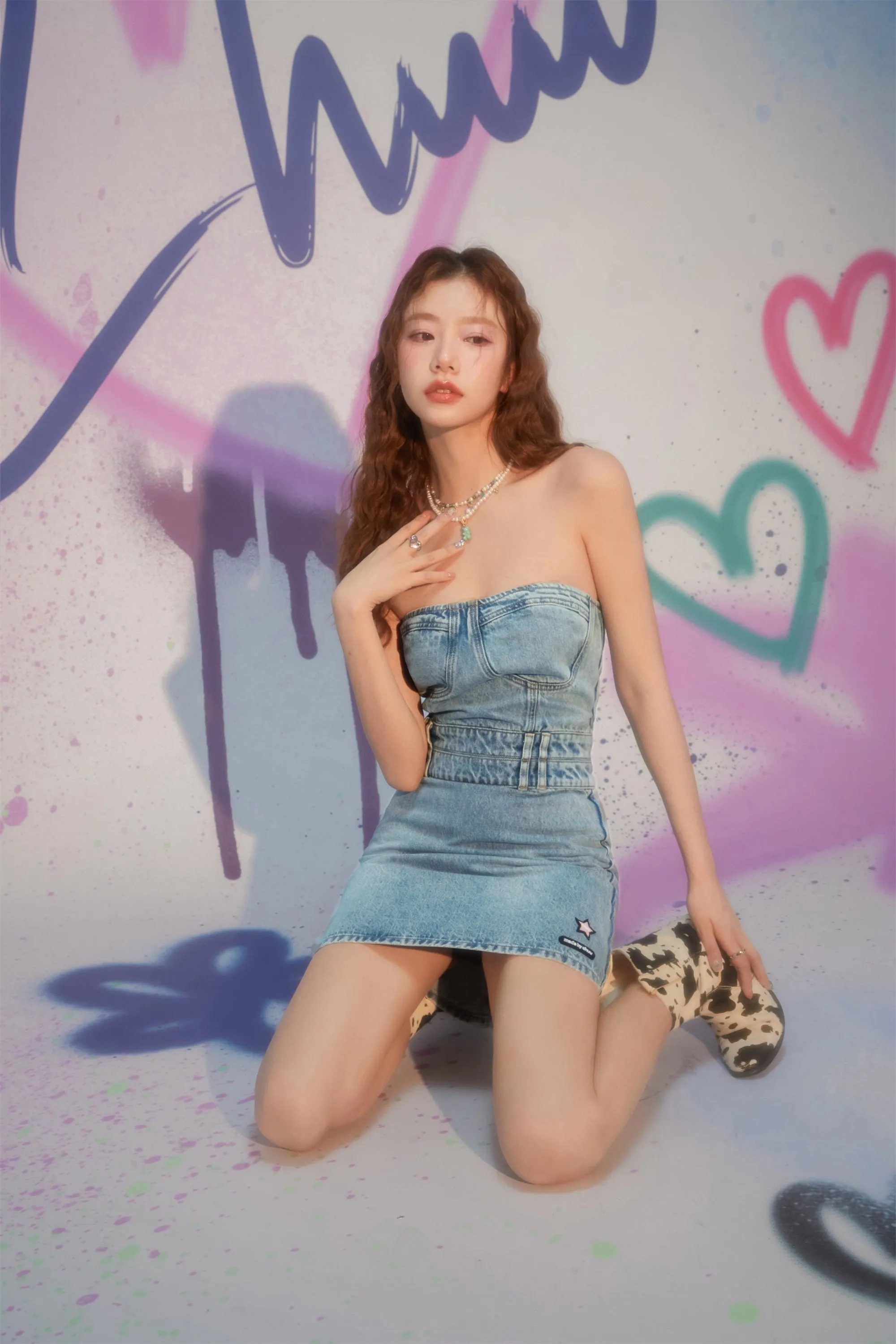 Tube Denim Dress