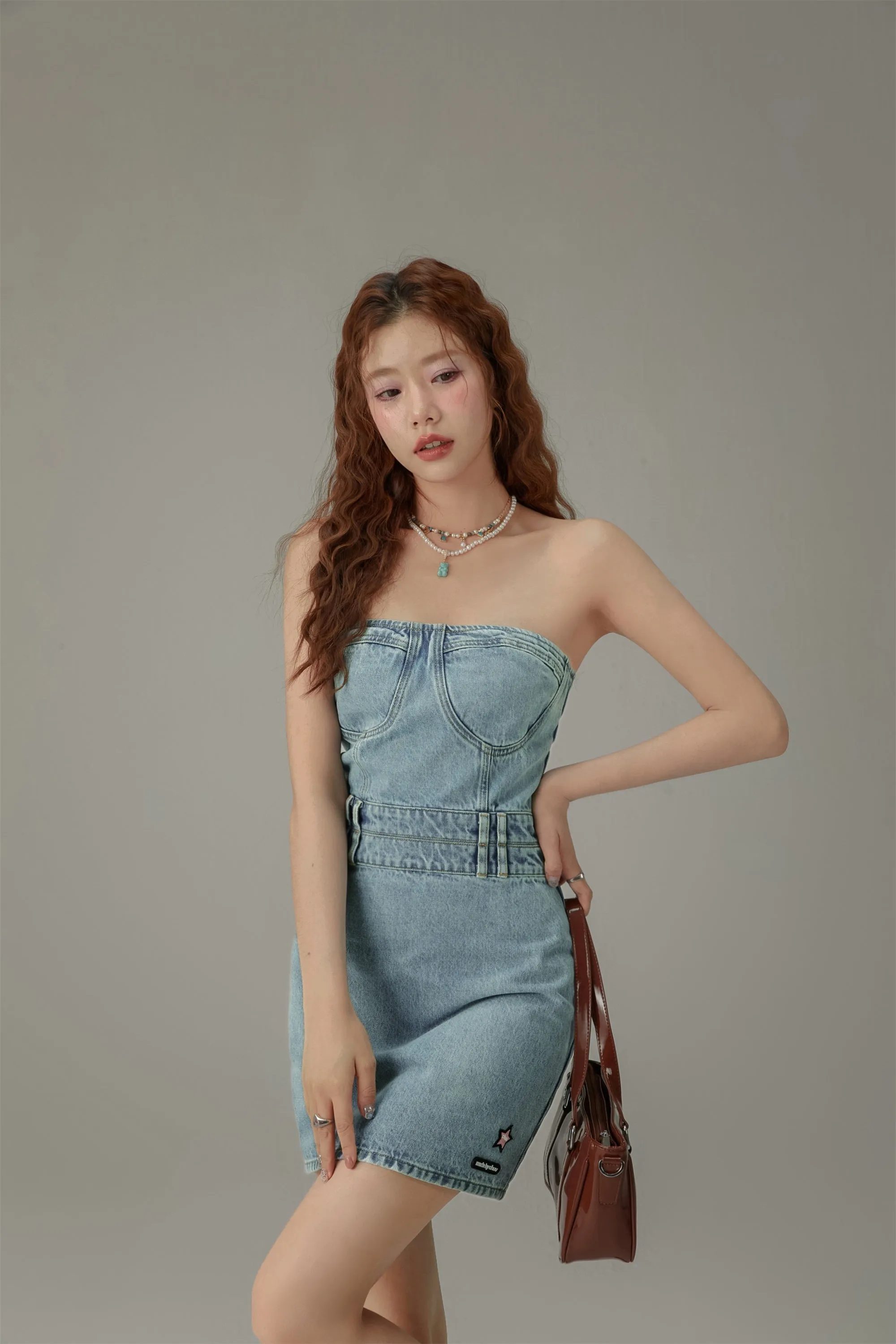 Tube Denim Dress