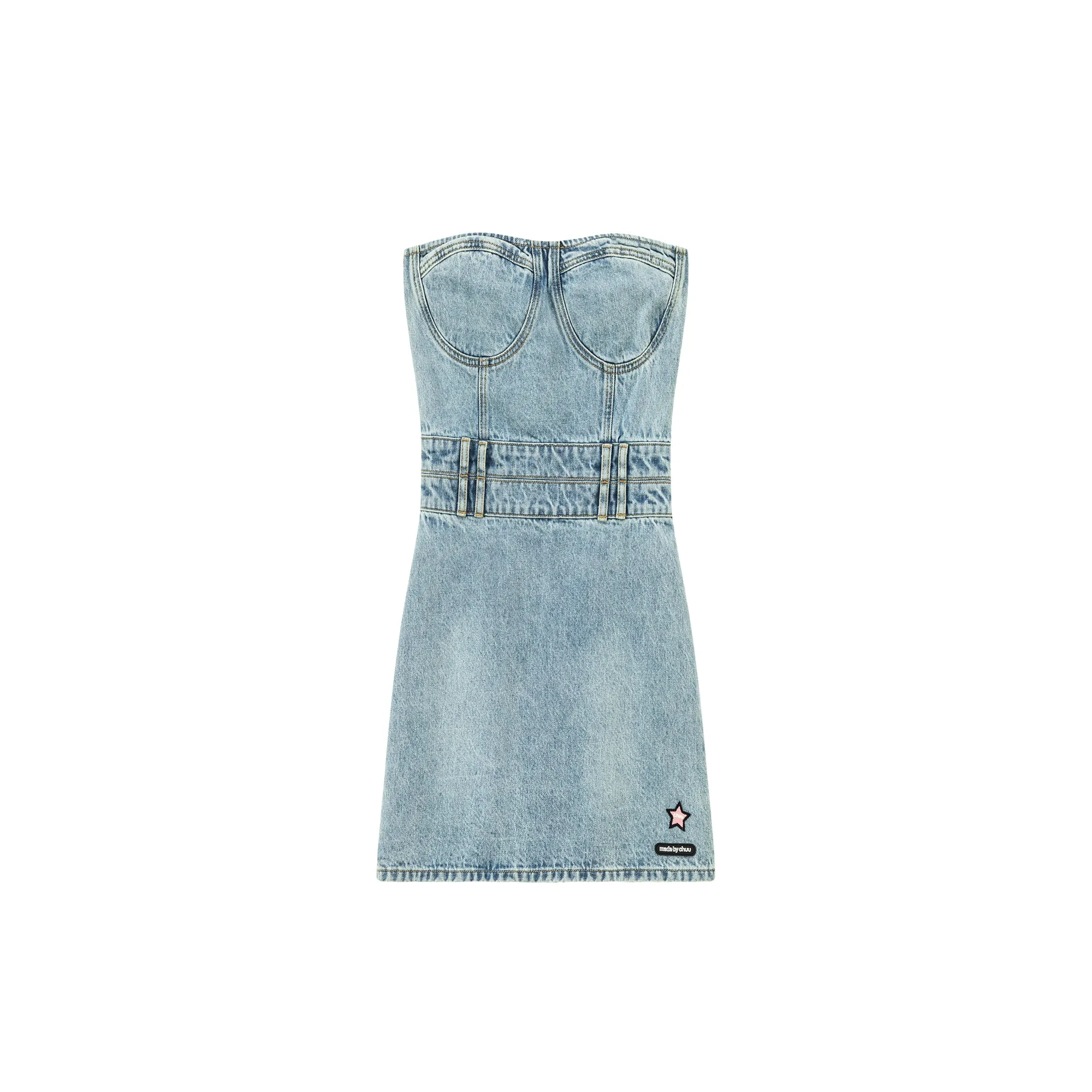 Tube Denim Dress