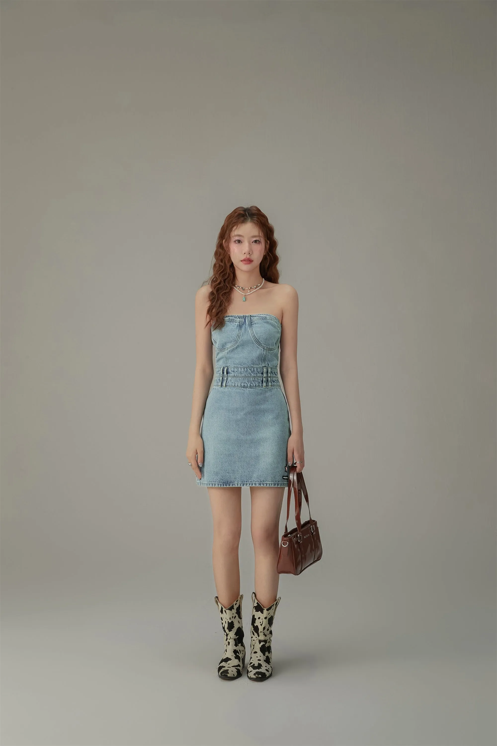 Tube Denim Dress