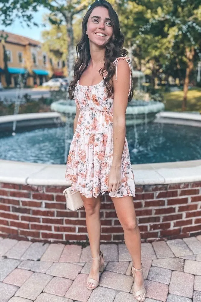 Vacation-style Sexy Printed Spaghetti Strap Chiffon Bohemian Beach Dress