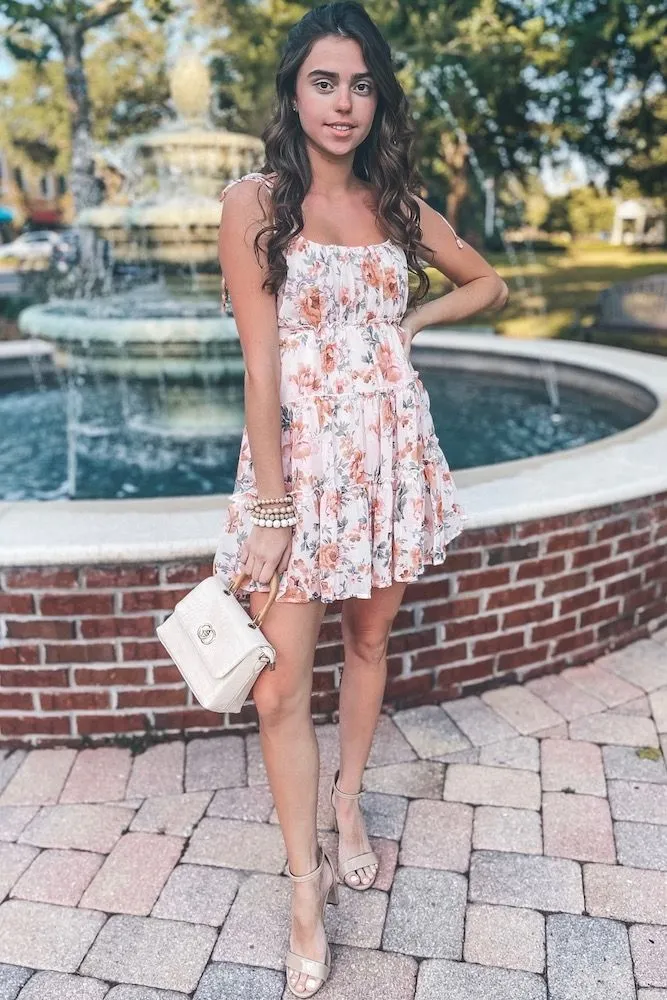 Vacation-style Sexy Printed Spaghetti Strap Chiffon Bohemian Beach Dress