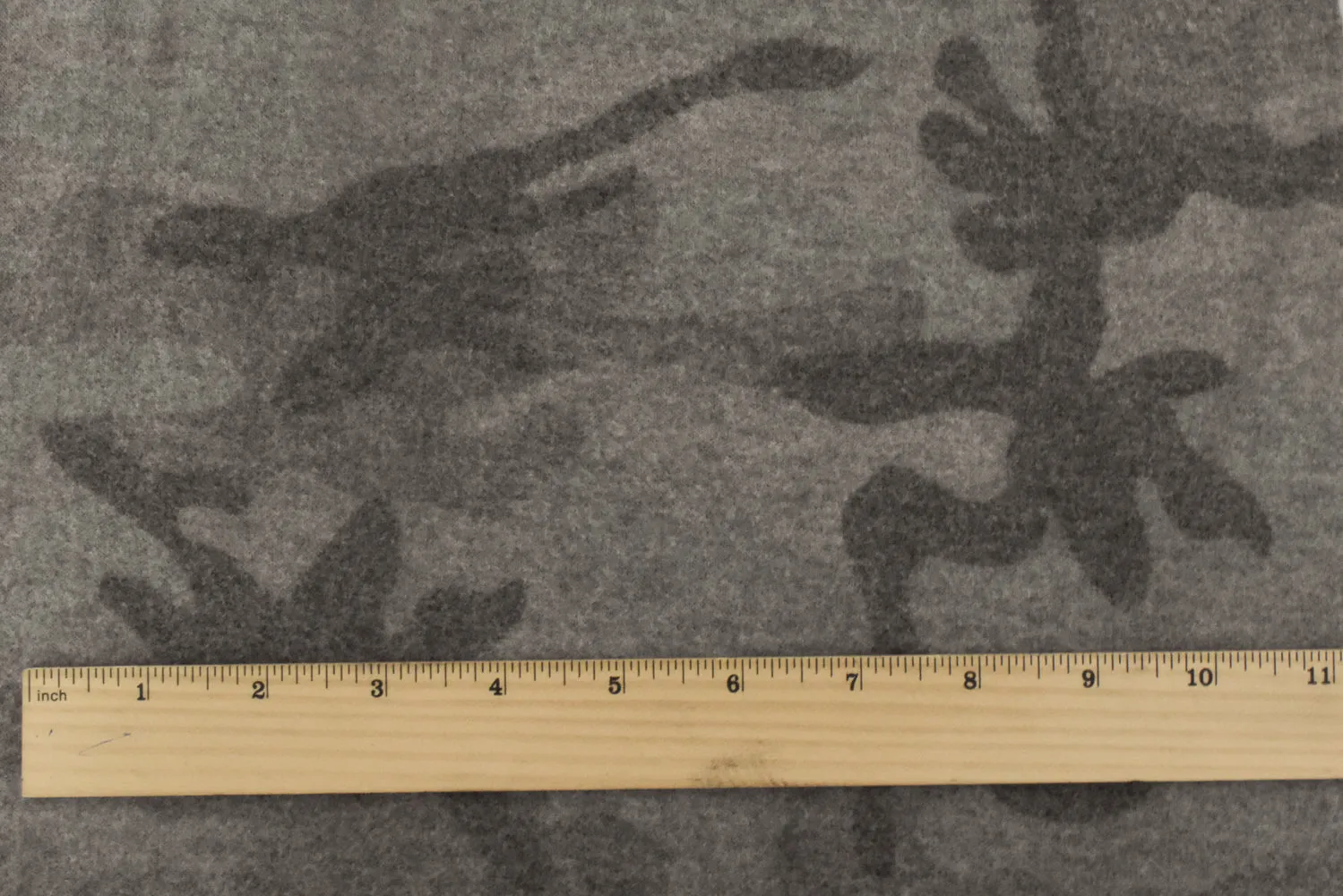 Vintage Gray-Multi Camo Printed Stretch Poly Brushed Jersey Knit Fabric