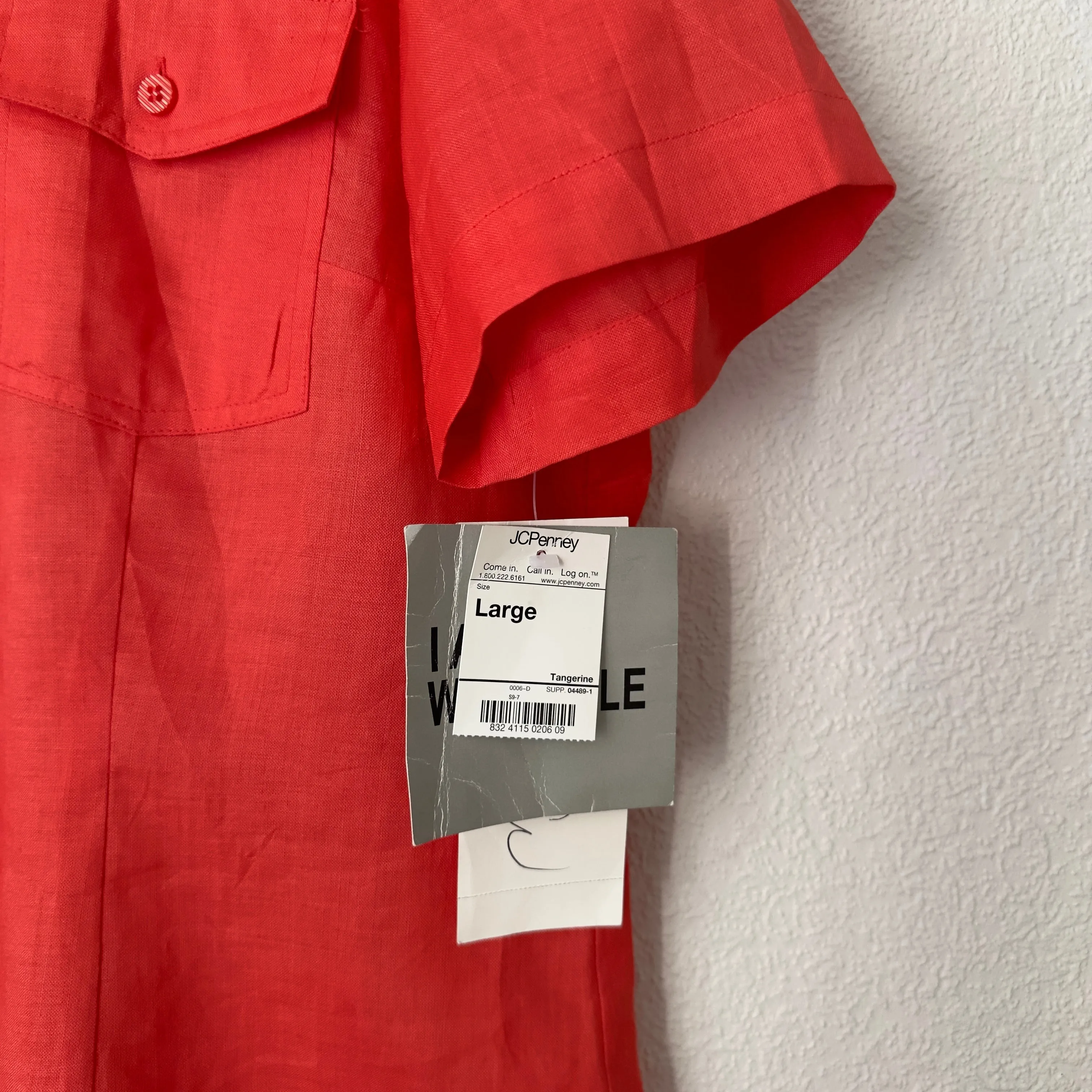 Vintage Short Sleeve Linen Shirt - Deadstock