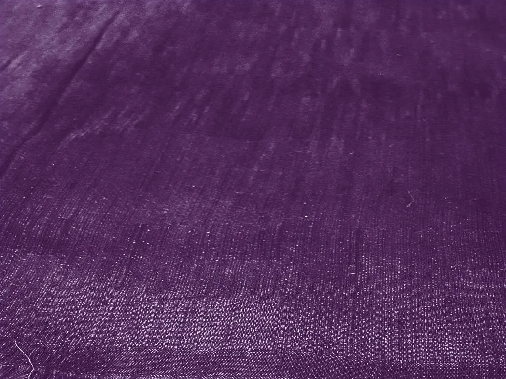 Violet Plain Bangalore Raw Silk Fabric