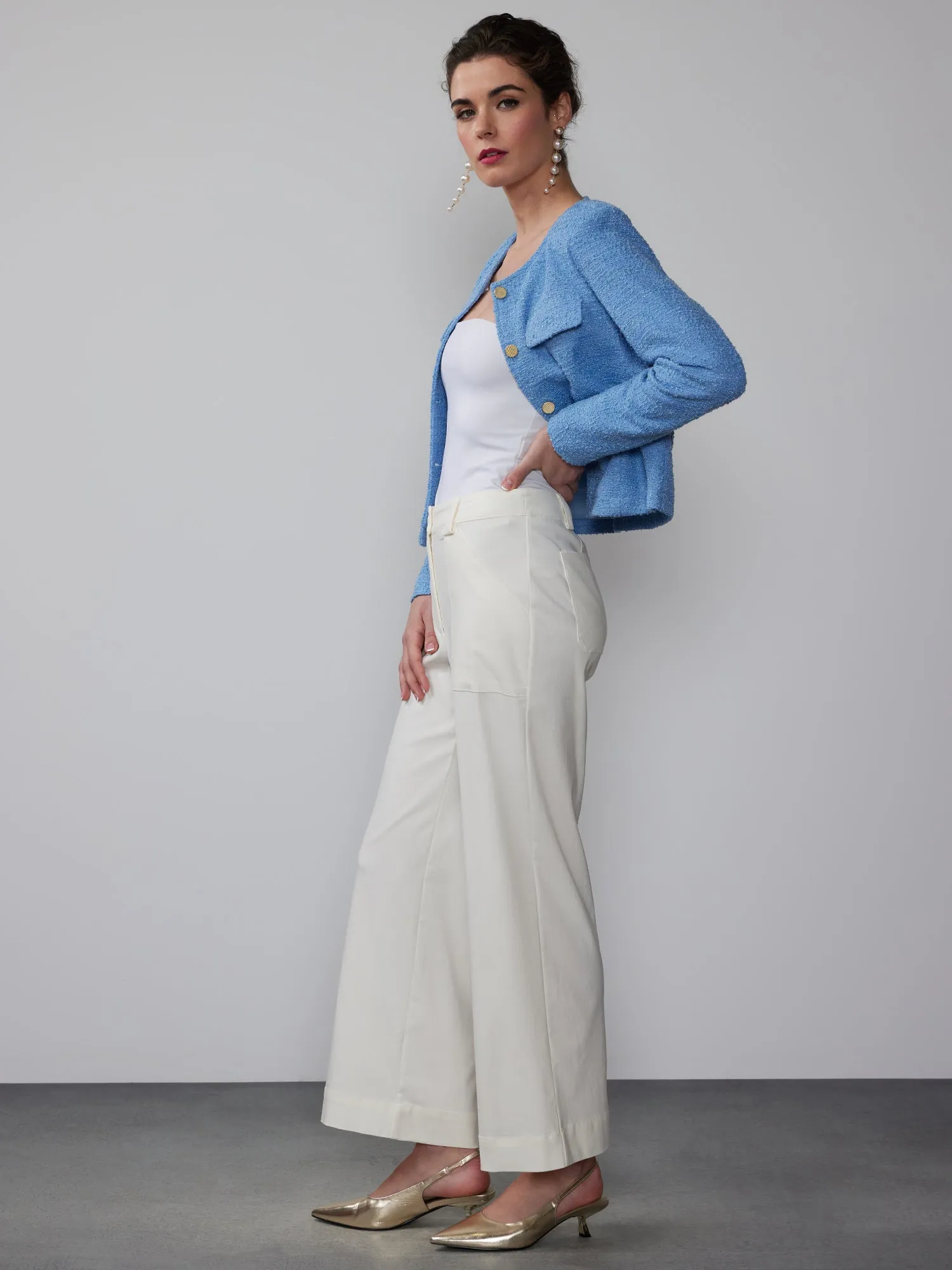 Wide Leg Ankle Pant