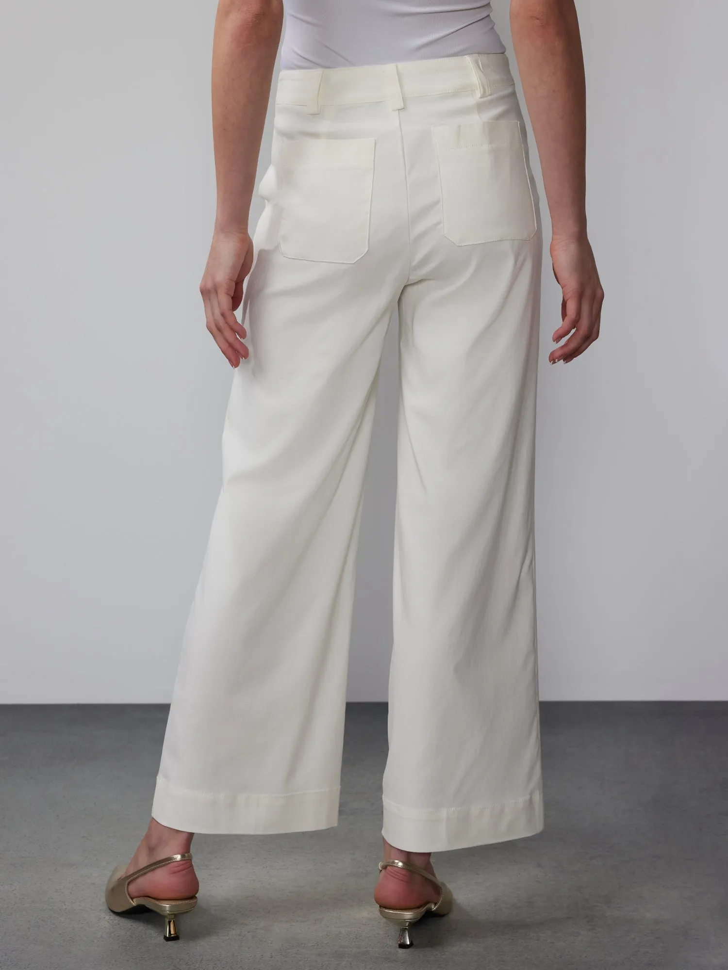 Wide Leg Ankle Pant