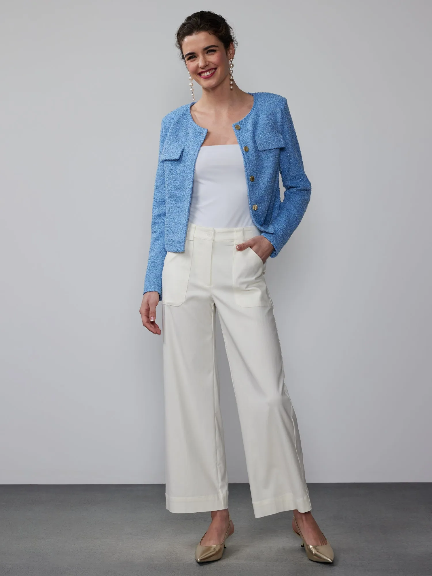 Wide Leg Ankle Pant