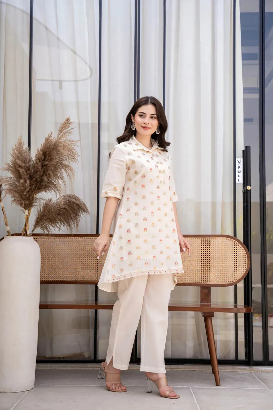 WOMEN EMBROIDERY WORK COORDINATED SET