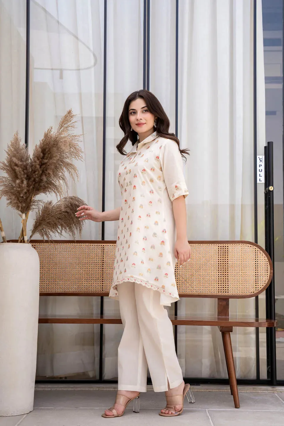 WOMEN EMBROIDERY WORK COORDINATED SET