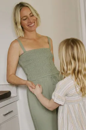 Z SUPPLY Amelie Smocked Linen Tank