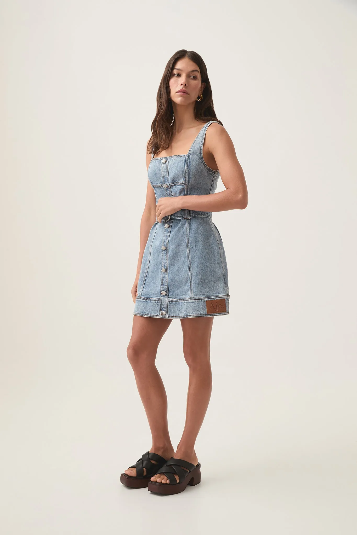 Zariah Denim Mini Dress
